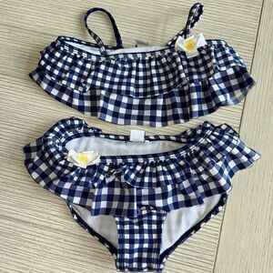 Hartstrings‎ Gingham Plaid Bikini Bathing Suit Girls Size 5